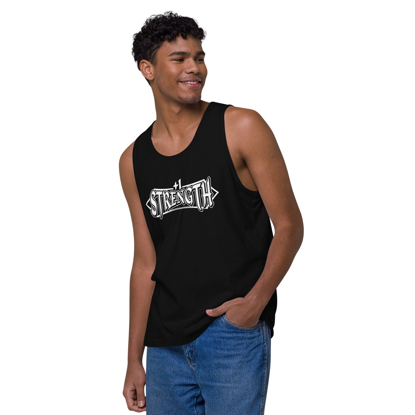 "+1 Strength" Graphic Tank Top