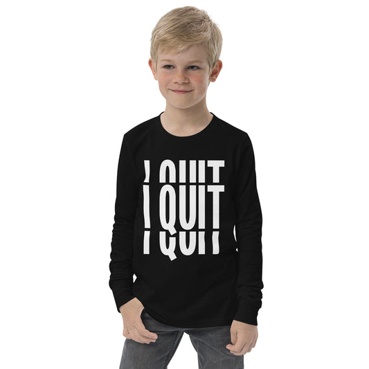 I Quit Kids Long Sleeve Graphic Tee
